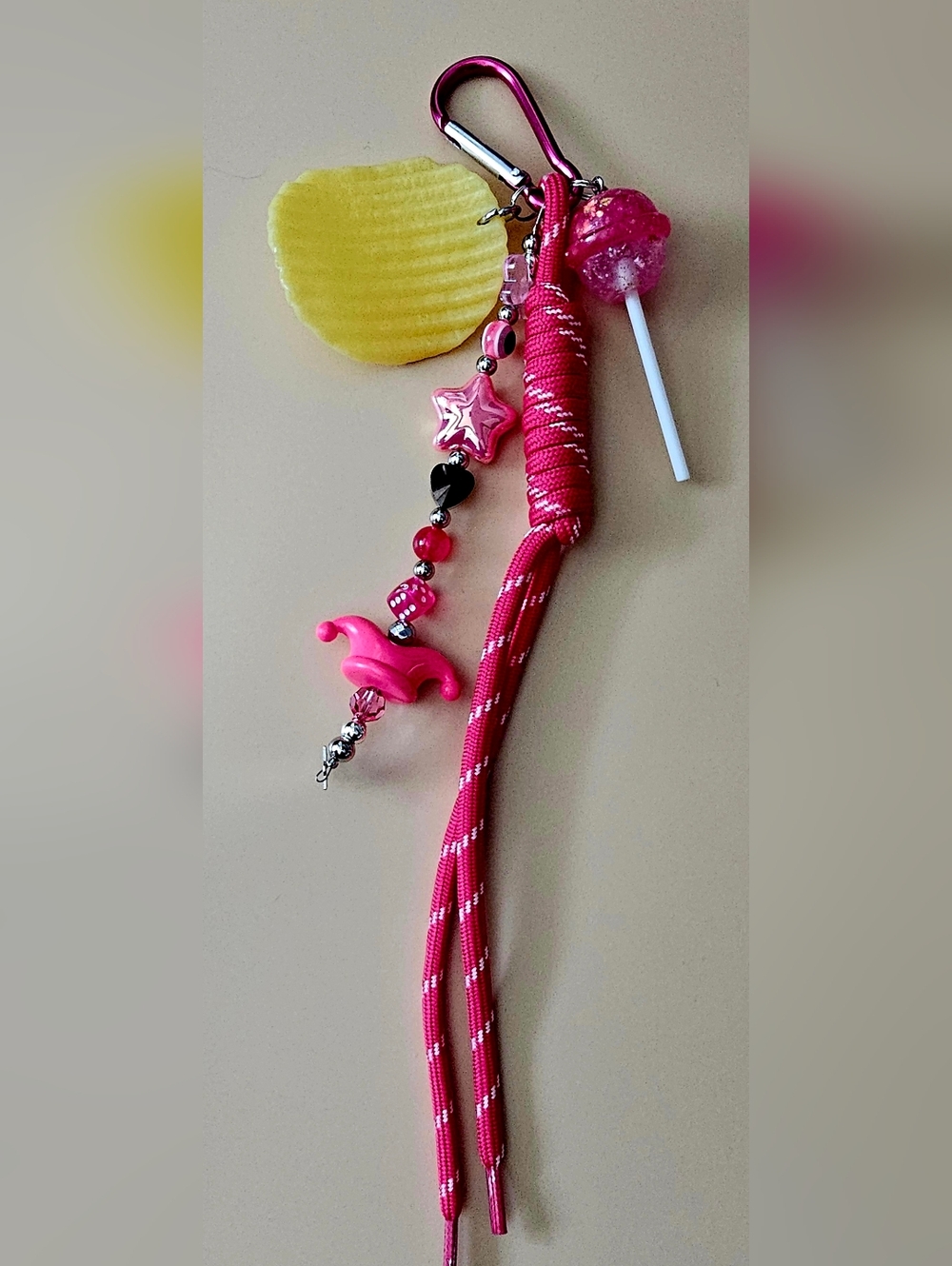 Bohemian Trinkets Big Top Circus Bag Charm - Bright Pink